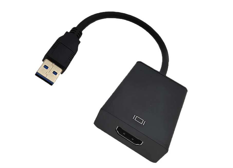 Конвертер USB 3.0 (вход) - HDMI (выход), для подключения монитора, ТВ-приставки, DVD-плеера