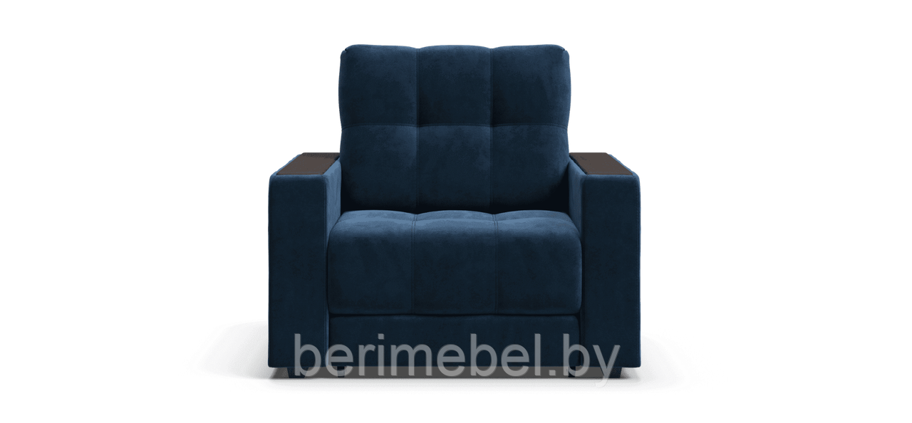 Кресло-кровать BOSS 2.0 велюр Monolit синий