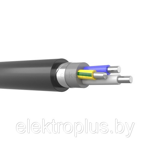 Кабель АВБбШв 3х 6,0 ок (N, PE)- 1,00 кВ