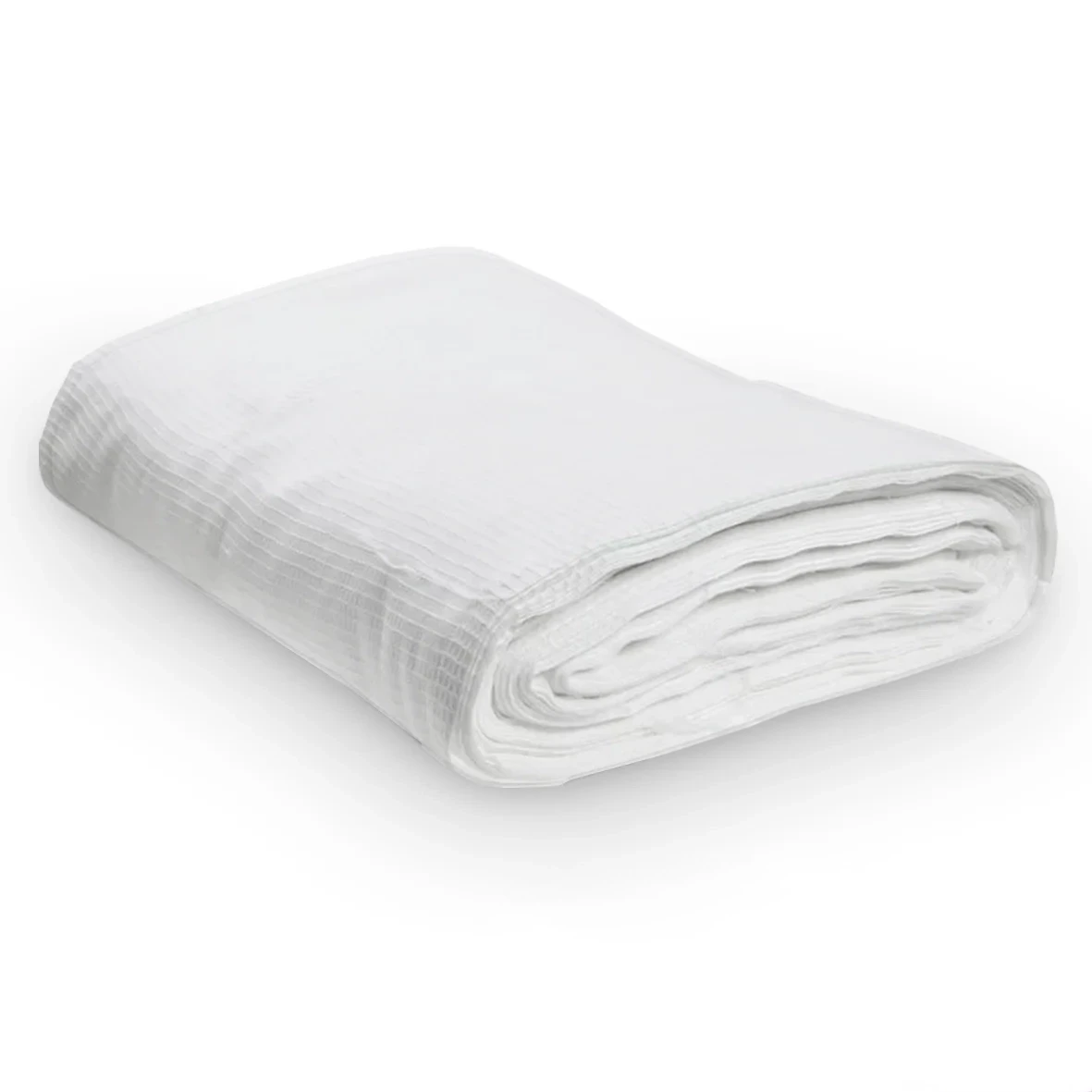 Ткань х/б вафельная отбеленная ширина 40 см 50 м плотность 110