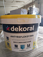 Краска акриловая Polinak Plus белоснежная глубокоматовая Dekoral 10л