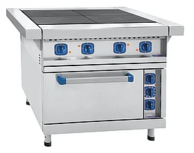 Плита кухонная электрическая ЭП-4ЖШ Abat (1050х895х860, шкаф 538х535х290, 16,6 кВт, 380 Вт, 20-270С, 4 конф.)
