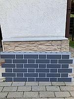 Фасадная панель FineBer Кирпич KLINKER графит 1126х474