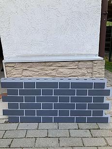 Фасадная панель FineBer Кирпич KLINKER графит 1126х474