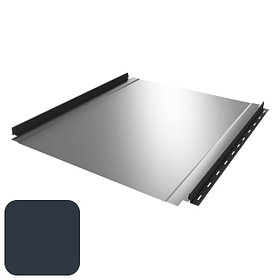 Кликфальц RoofArt ArtClick RA1 0,53мм GreenCoat Pural BT цинк 350 г/м² антрацитовый серый