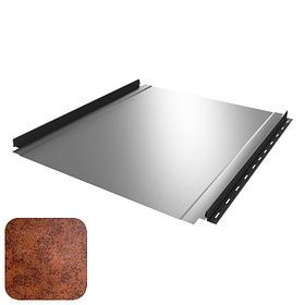 Кликфальц RoofArt ArtClick RA1 0,53мм GreenCoat Pural BT цинк 350 г/м² патинированная имитация ржавчины