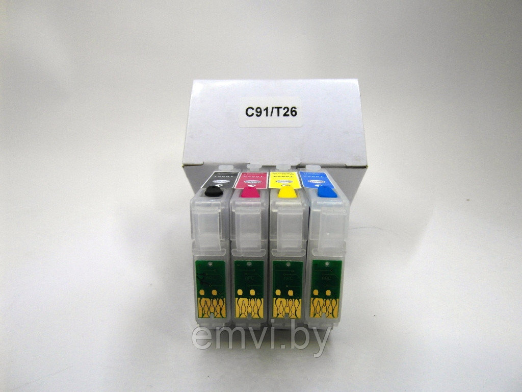 Перезаправляемые картриджи (ПЗК) для Epson C91/ CX4300/ T26/ T27/ TX106/ TX109/ TX117/ TX119