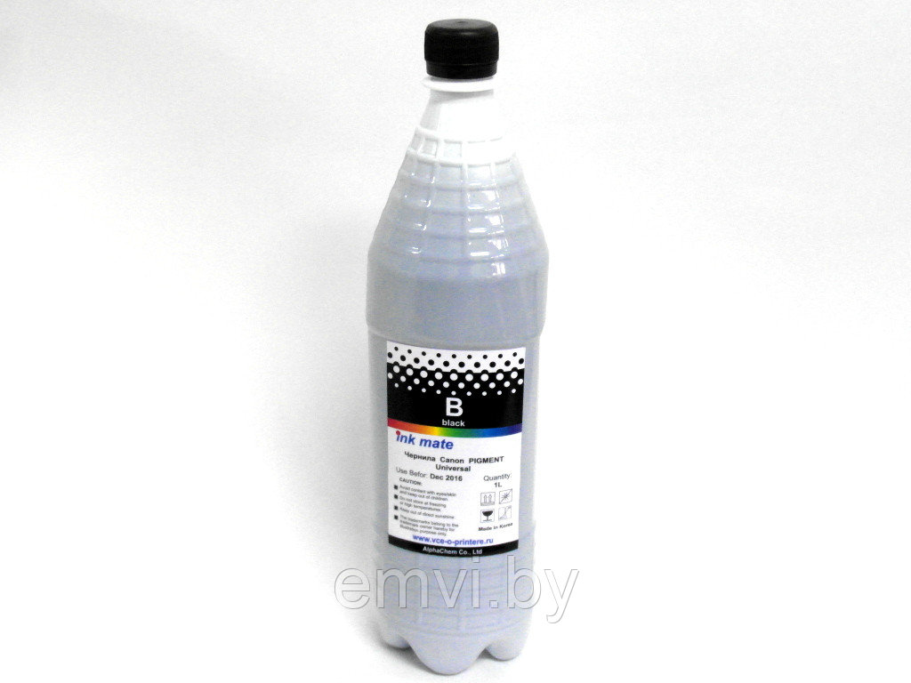 Пигментные чернила Black 1 литр для Canon универсальные