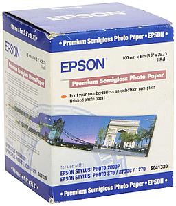 Фотобумага S041330 Epson Premium Semigloss Photo Paper 100mm*8m 251г/м3 Рулон