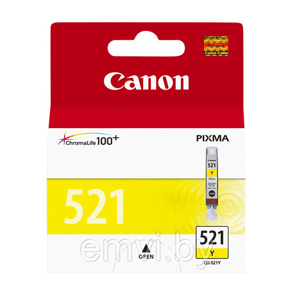 Картридж 2936B004 | CLI-521Y Yellow для Canon PIXMA IP3600/ 4600/ MP540/ 620/ 630/ 980 Оригинал