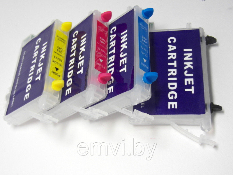 Перезаправляемые картриджи (ПЗК) для Epson C63/ C65/ C83/ C85, CX6300/ CX6500