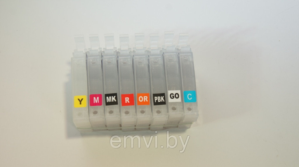 Перезаправляемые картриджи (ПЗК) для Epson SureColor SC-P400 авточипы 8 color