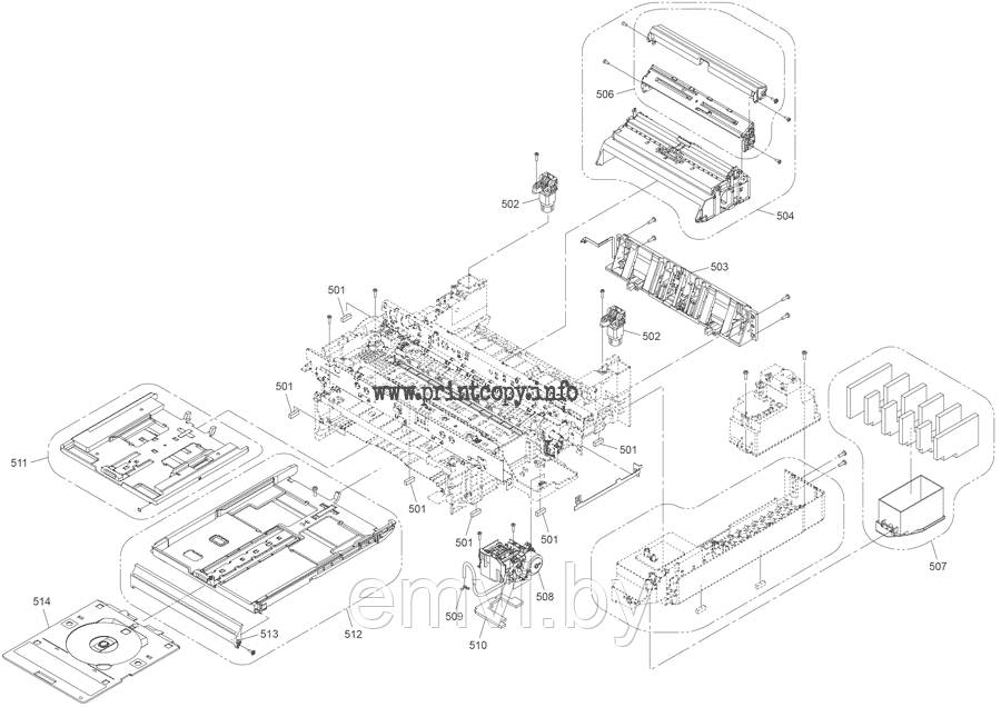 Войлочная подушка 1571763 для Epson XP600/ XP601/ XP605/ XP630/ XP635/ XP700/ XP701/ XP702/ EP805A/ XP750/