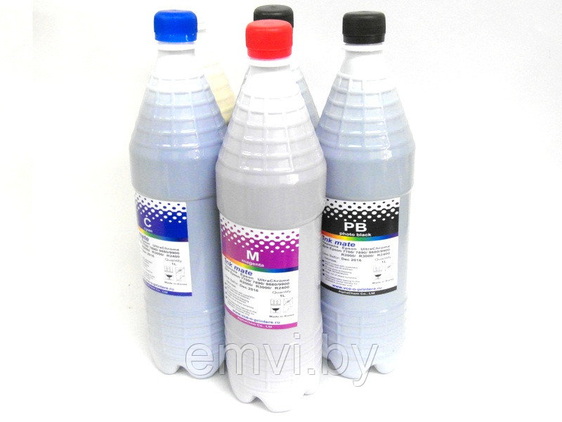 Комплект пигментных чернил 5 цветов по 1 л. для Epson T3000/ T5000/ T7000
