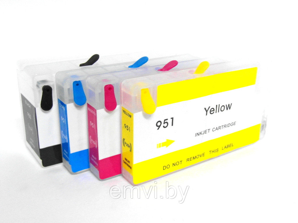 Короткие картриджи (СНПЧ) для HP 950/ 951/ 711 / 933 без чипа