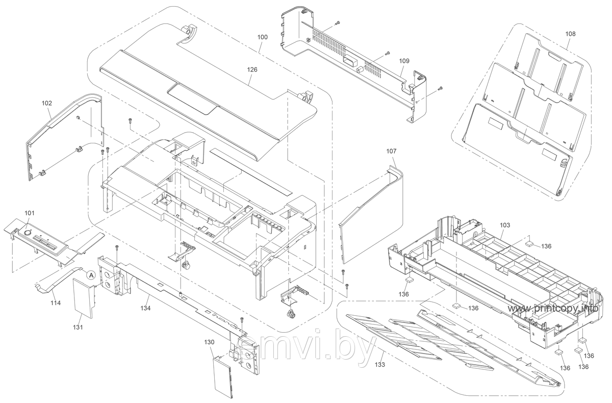 CASE-011 PAPER SUPPORT SUB ASSY.ESL,ASP для Epson B1100 CASE-011 PAPER SUPPORT SUB ASSY.ESL,ASP для 1516708