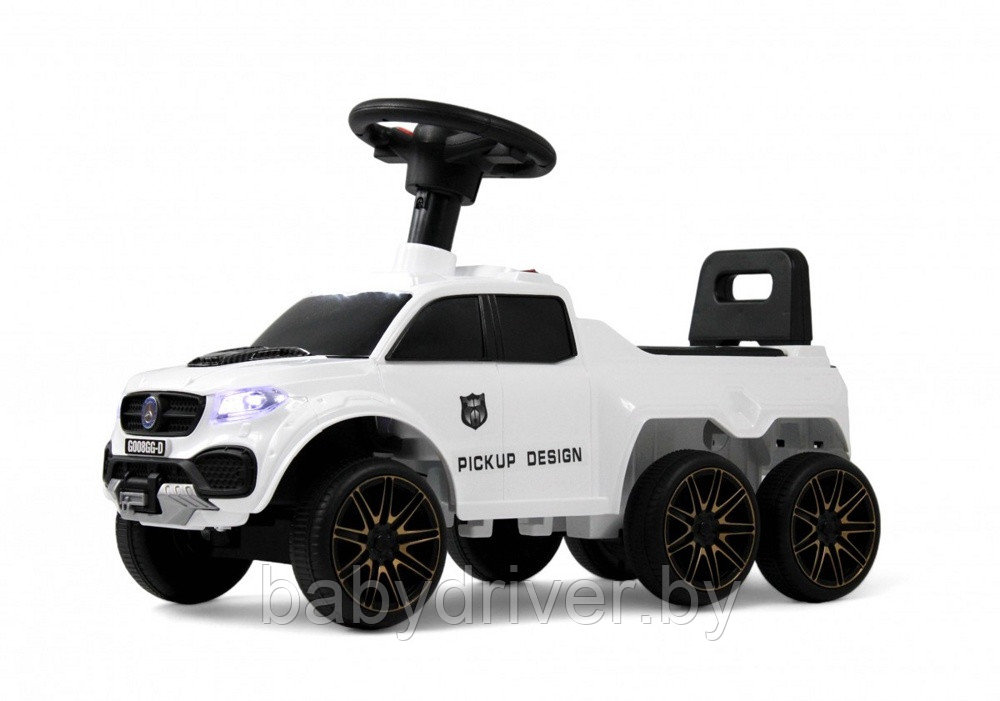 Детский толокар RiverToys G008GG-D (белый) Mercedes