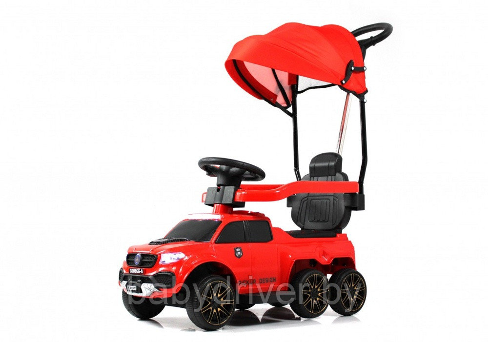 Детский толокар-электромобиль RiverToys G008GG-A (красный) Mercedes