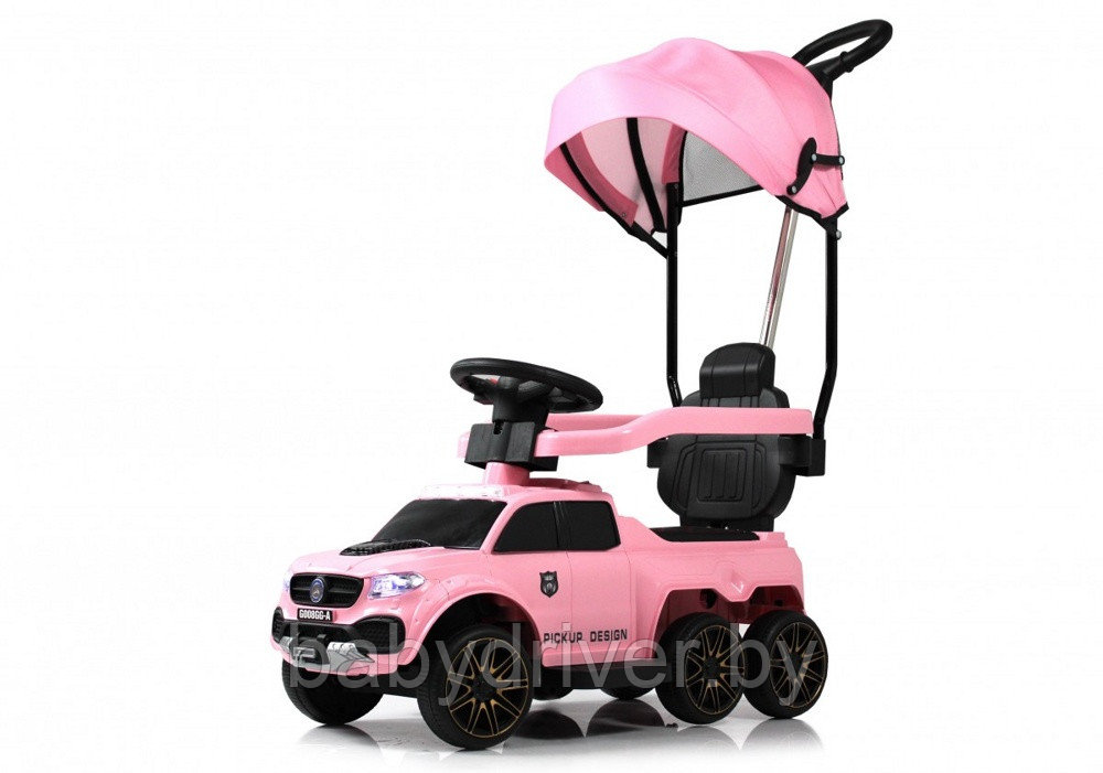 Детский толокар-электромобиль RiverToys G008GG-A (розовый) Mercedes