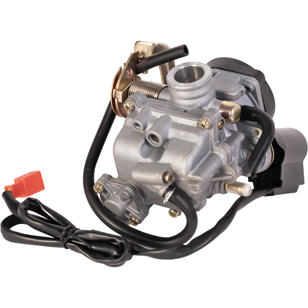 Карбюратор 4T GY6- 50/60cc, 139QMB (PD16) пласт. крышка (KEIHIN)