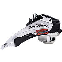 Переключатель передний, SHIMANO TOURNEY, FD-TY500-TS6, 3x6/7 ск., ниж.хомут 34.9/31.8, ун.тяга, 66-6