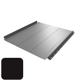 Кликфальц RoofArt ArtClick RA2 0,53мм GreenCoat Pural BT цинк 350 г/м² черный