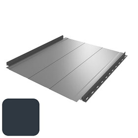 Кликфальц RoofArt ArtClick RA2 0,53мм GreenCoat Pural BT цинк 350 г/м² антрацитовый серый