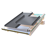 Кликфальц RoofArt ArtClick RA3 0,53мм GreenCoat Pural BT цинк 350 г/м² черный, фото 2