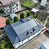 Кликфальц RoofArt ArtClick RA3 0,53мм GreenCoat Pural BT цинк 350 г/м² черный, фото 6