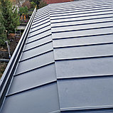 Кликфальц RoofArt ArtClick RA3 0,53мм GreenCoat Pural BT цинк 350 г/м² черный, фото 7