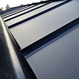 Кликфальц RoofArt ArtClick RA3 0,53мм GreenCoat Pural BT цинк 350 г/м² черный, фото 9