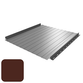 Кликфальц RoofArt ArtClick RA3 0,53мм GreenCoat Pural BT цинк 350 г/м² коричневый