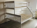 Двухъярусная кровать СОНЯ (массив березы / массив ольхи) 90х200/140х200 см, фото 4