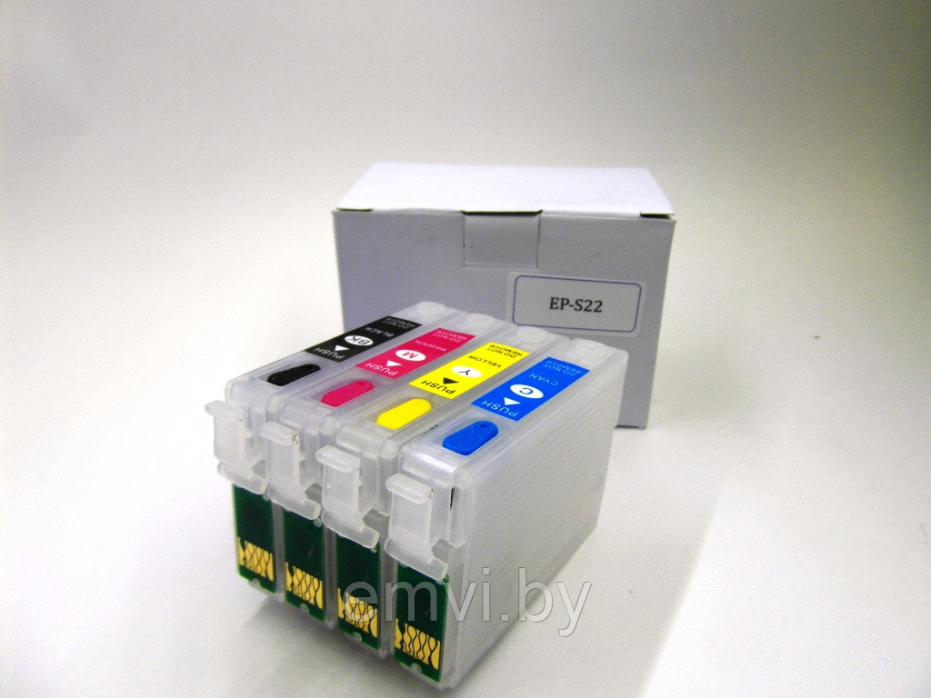 Перезаправляемые картриджи (ПЗК) для Epson S22 / SX125 / SX130