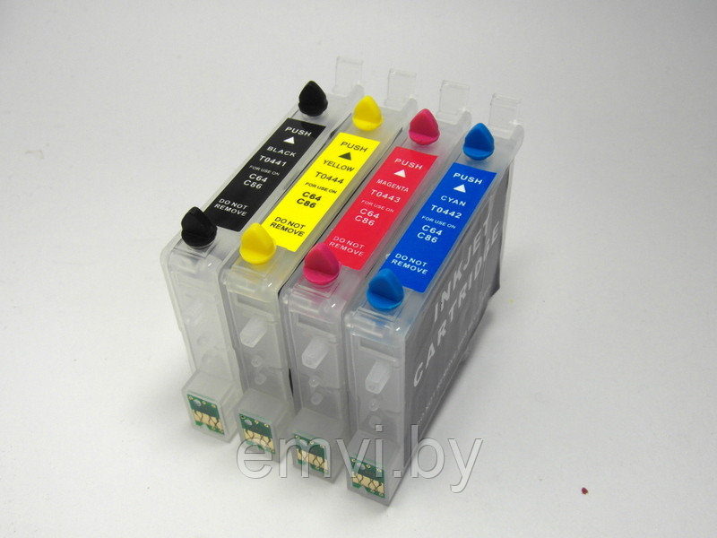 Перезаправляемые картриджи (ПЗК) для Epson C64/ C84/ C86, CX3600/ CX3650/ CX4600/ CX6400/ CX6600