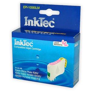 Картридж для Epson Stylus Photo совместимый светло-пурпурный InkTec EPI-10080LM (T0806) Light Magenta