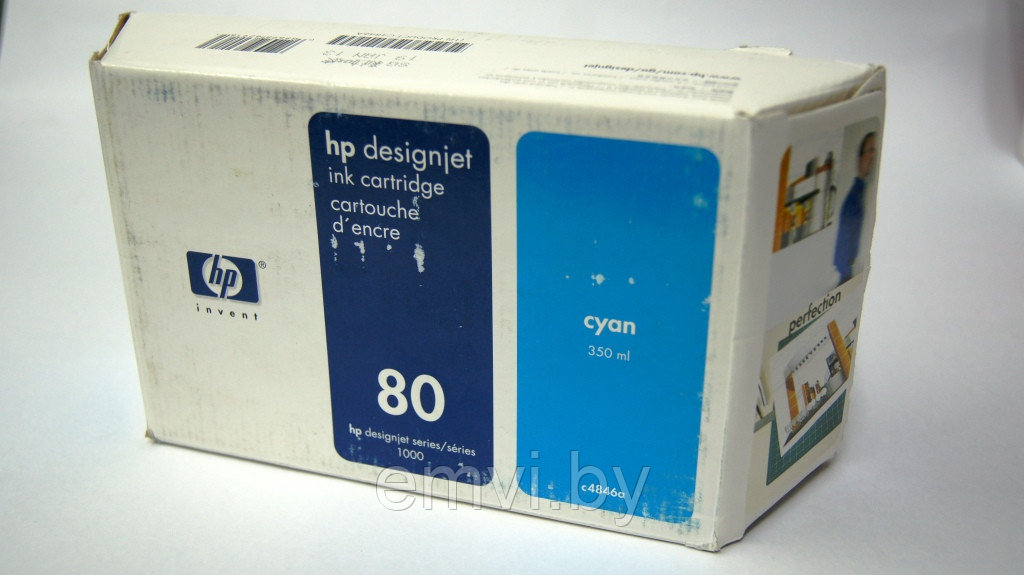 Картридж C4846A (HP 80) cyan для HP DesignJet 1050/ 1055 (O)