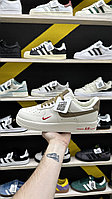Кроссовки Nike Air Force 1 Low Beige Brown Red