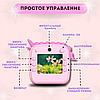 Фотоаппарат моментальной печати Единорог / Детская фотокамера с принтером  Розовый, фото 2