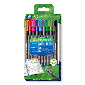 Набор ручек STAEDTLER triplus fineliner 334 RC10