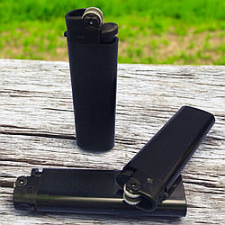 Зажигалка кремниевая газовая Classic, Черный