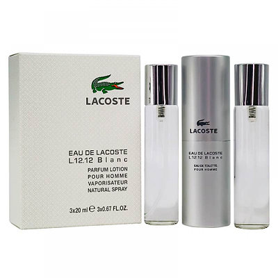 Парфюмерный набор Lacoste L.12.12 Blanc / edp 3*20 ml