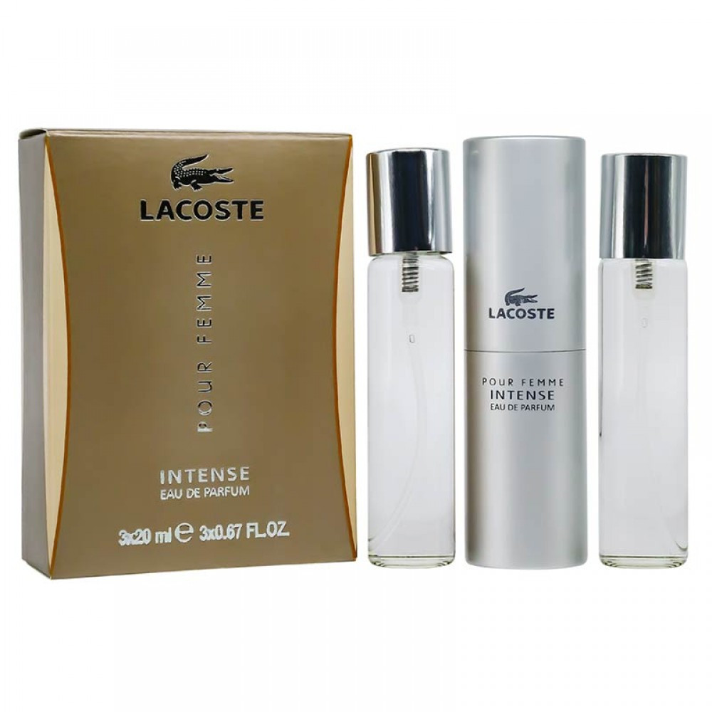 Парфюмерный набор Lacoste Pour Femme Intense / edp 3*20 ml