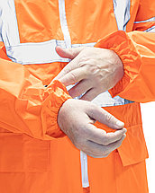 Костюм влагозащитный сигнальный с СОП SIRIUS Профи (225 гр/м2) оранжевый (ЧЗ), фото 2