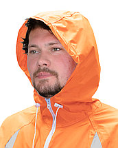 Костюм влагозащитный сигнальный с СОП SIRIUS Профи (225 гр/м2) оранжевый (ЧЗ), фото 3
