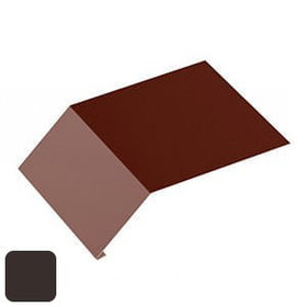 Капельник RoofArt 208/178x2000мм 0,53мм GreenCoat Pural BT цинк 275 г/м² темно-коричневый