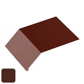 Капельник RoofArt 208/178x2000мм 0,53мм GreenCoat Pural BT цинк 275 г/м² коричневый