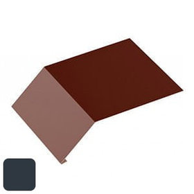 Капельник RoofArt 208/178x2000мм 0,53мм GreenCoat Pural BT цинк 275 г/м² антрацитовый серый