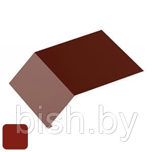 Капельник RoofArt 208/178x2000мм 0,53мм GreenCoat Pural BT цинк 275 г/м² кирпичный красный