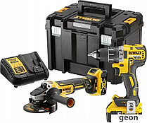 DeWalt DCK2020P2T (шуруповерт, УШМ, кейс)